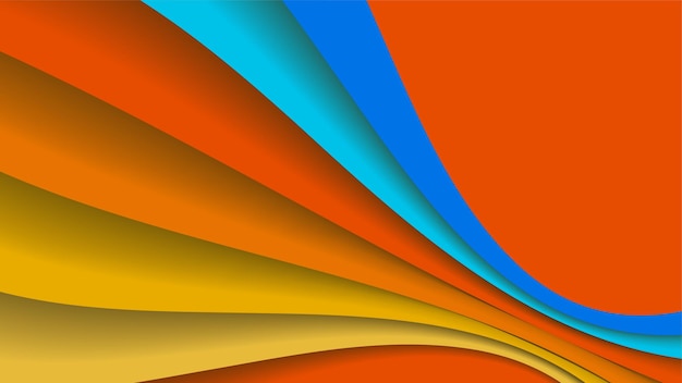 Fondo abstracto con formas coloridas ondas líneas círculos y patrón