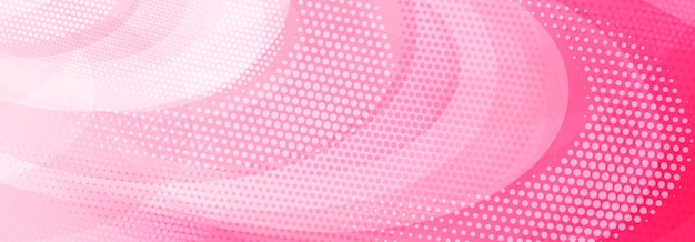 Fondo abstracto de formas curvas translúcidas y puntos en colores rosados