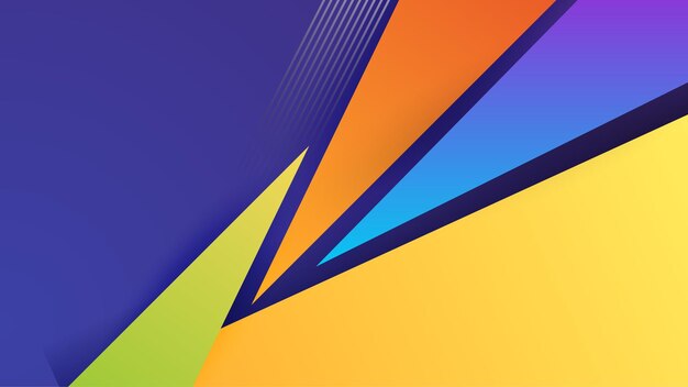 Fondo abstracto con formas geométricas coloridas patrón geométrico de gradiente de moda textura de fondo plantilla de fondo de gradiente de color mínimo para presentación de certificado de póster página de aterrizaje