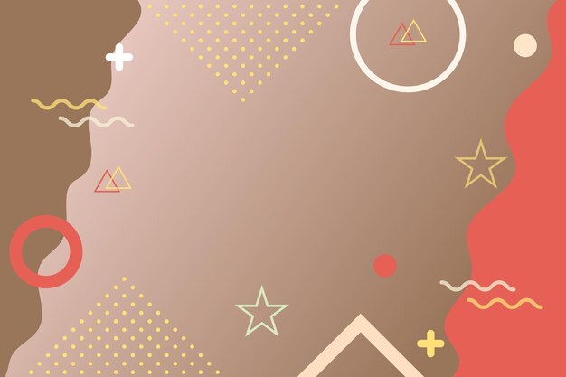 Fondo abstracto con formas geométricas y elementos de Memphis Con espacio para el texto