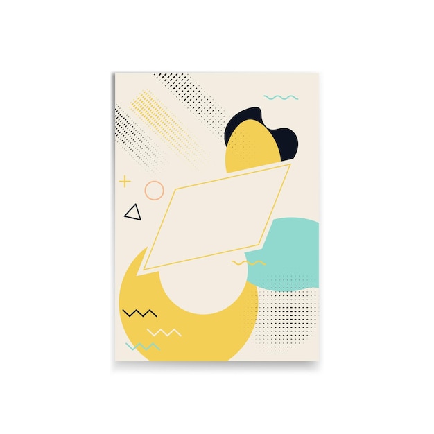 Fondo abstracto con formas geométricas y lugar para el texto Ilustración vectorial