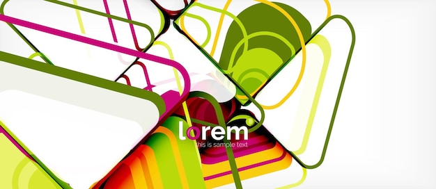 Fondo abstracto formas geométricas multicolores diseño moderno