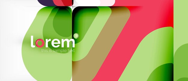 Fondo abstracto formas geométricas multicolores diseño moderno