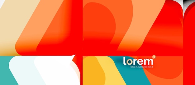 Fondo abstracto formas geométricas multicolores diseño moderno
