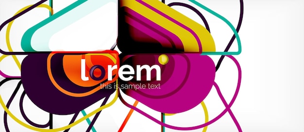 Fondo abstracto formas geométricas multicolores diseño moderno