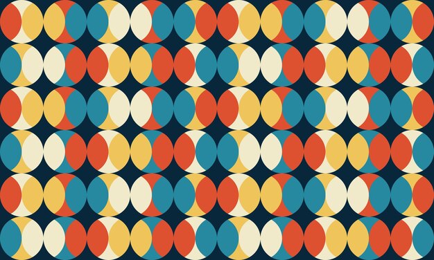 Fondo abstracto con formas geométricas Patrón decorativo sin costuras