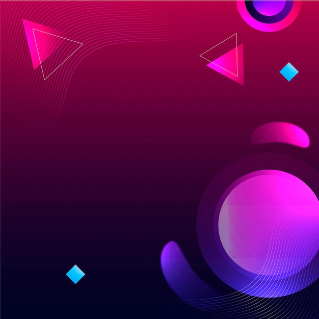 Fondo abstracto con formas geométricas