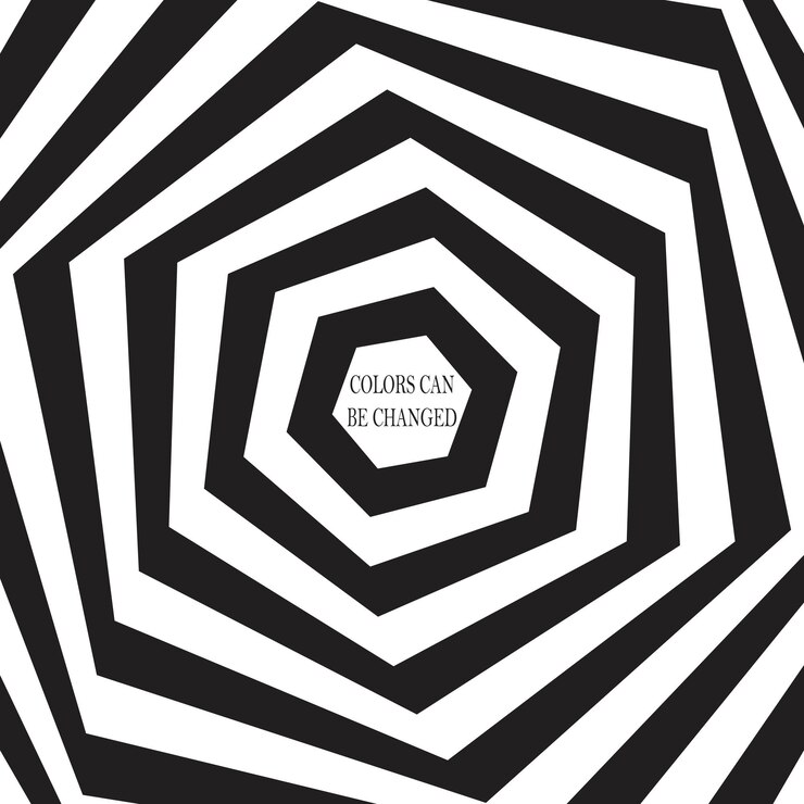 Fondo abstracto con formas de hexágono retorcido
