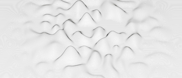 Fondo abstracto con formas de líneas distorsionadas sobre fondo blanco.