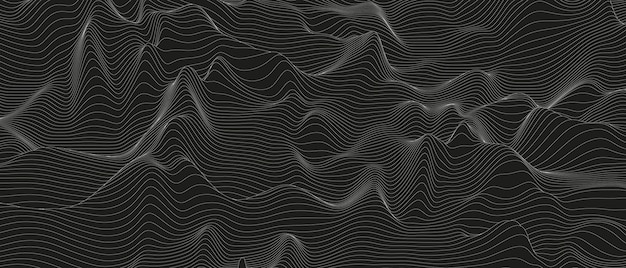 Fondo abstracto con formas de líneas distorsionadas