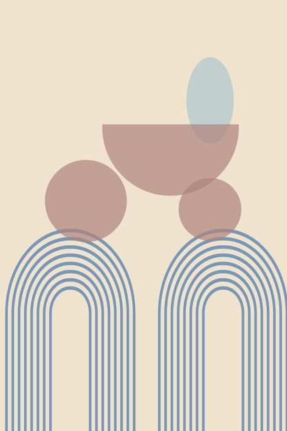 Fondo abstracto con formas y líneas geométricas