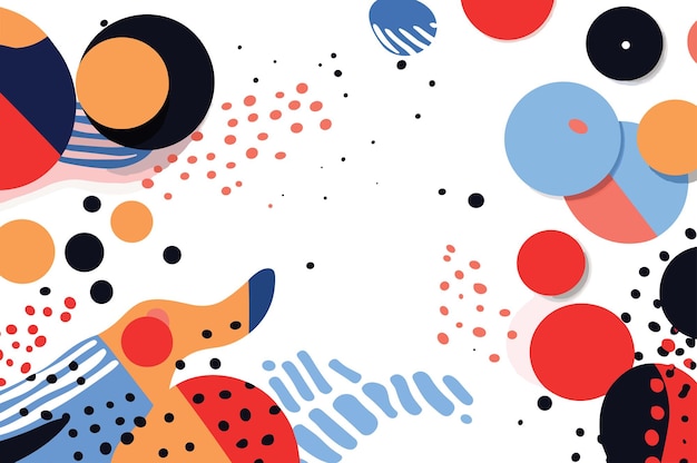 Fondo abstracto con formas líquidas coloridas y manchas Vector Illustration
