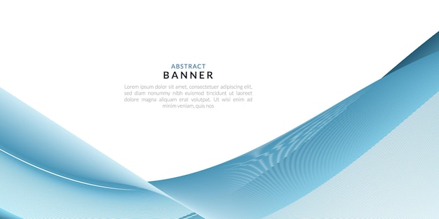 Fondo abstracto con formas onduladas flotantes Plantilla de diseño de banner
