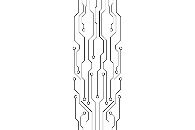 Fondo abstracto futurista de placa de circuito de alta tecnología informática color azul de fondo