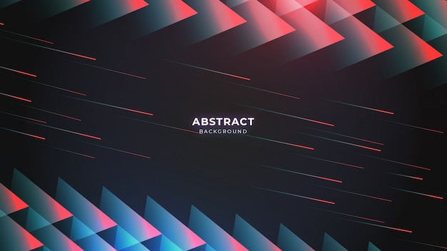 Fondo abstracto futurista triangular