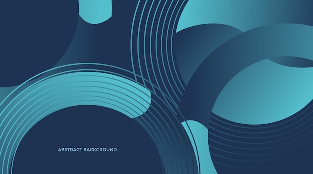 Fondo abstracto geométrico azul Diseño de formas de gradiente de moda de geometría mínima