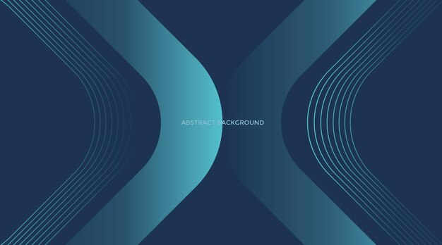 Fondo abstracto geométrico azul Diseño de formas de gradiente de moda de geometría mínima