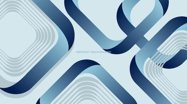 Fondo abstracto geométrico azul Diseño de formas de gradiente de moda de geometría mínima