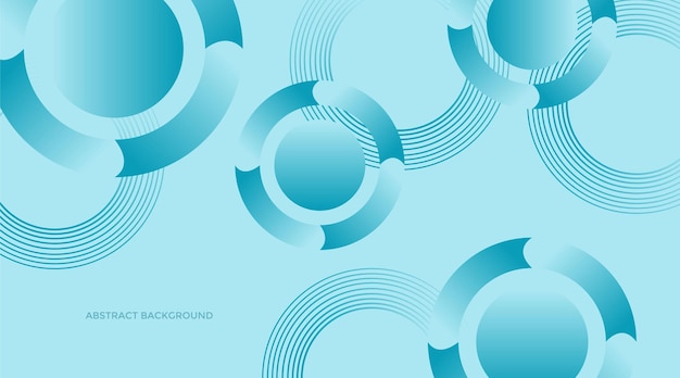 Fondo abstracto geométrico azul Diseño de formas de gradiente de moda de geometría mínima