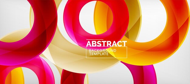 El fondo abstracto geométrico de los círculos voladores