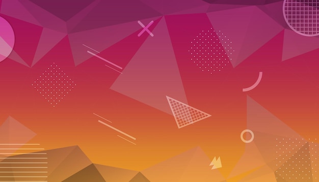 Fondo abstracto geométrico colorido diseño de fondo de color líquido cartel abstracto Vector Premium