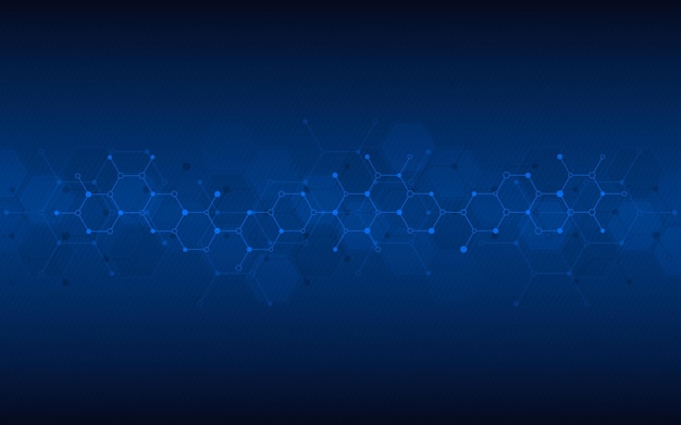 Fondo abstracto geométrico del concepto de tecnología de innovación