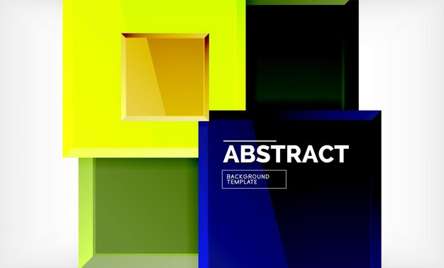 Fondo abstracto geométrico diseño cuadrado moderno