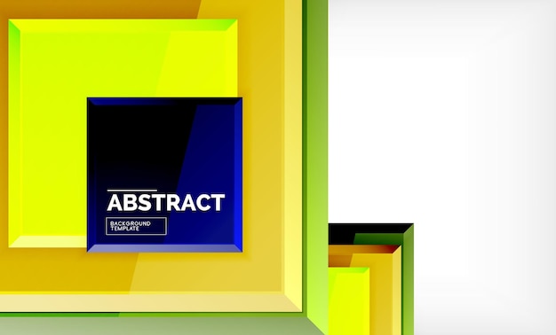 Fondo abstracto geométrico diseño cuadrado moderno