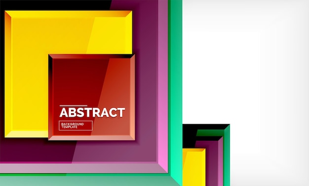 Fondo abstracto geométrico diseño cuadrado moderno