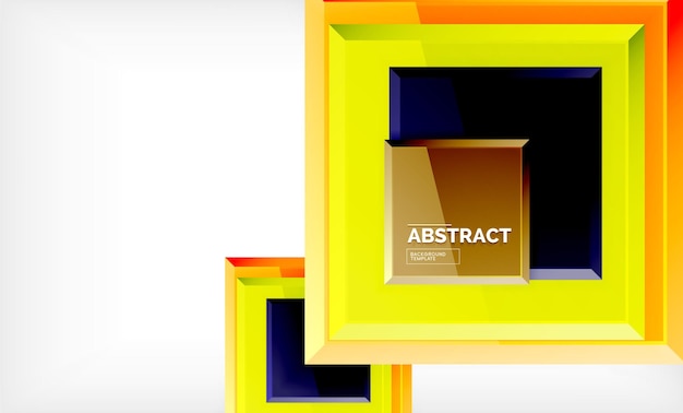 Fondo abstracto geométrico diseño cuadrado moderno