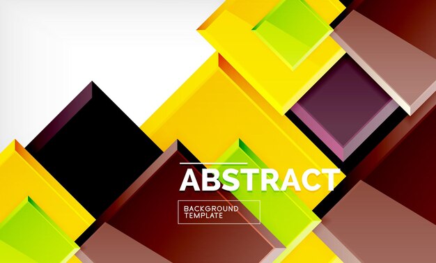 Fondo abstracto geométrico diseño cuadrado moderno