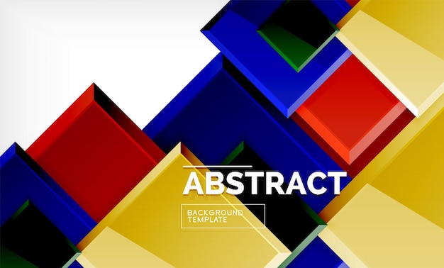 Fondo abstracto geométrico diseño cuadrado moderno