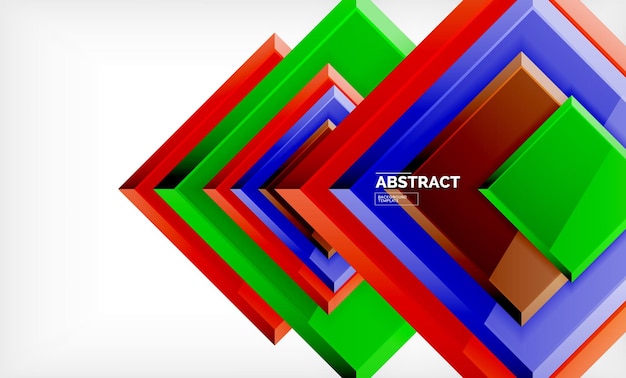 Fondo abstracto geométrico diseño cuadrado moderno