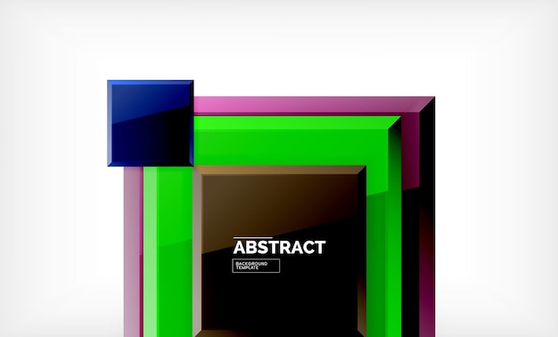 Fondo abstracto geométrico diseño cuadrado moderno