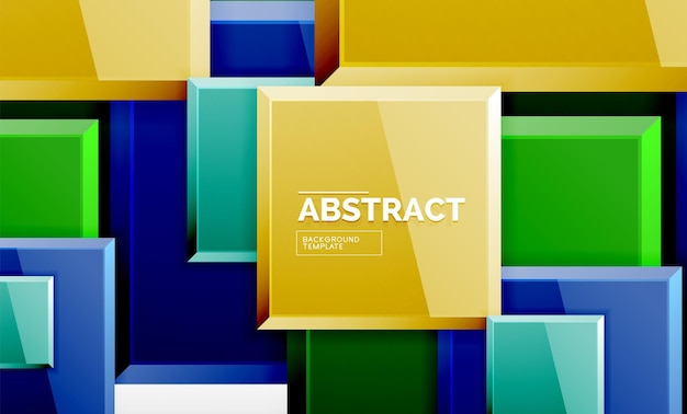 Fondo abstracto geométrico diseño cuadrado moderno