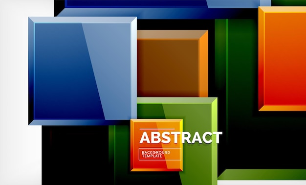 Fondo abstracto geométrico diseño cuadrado moderno
