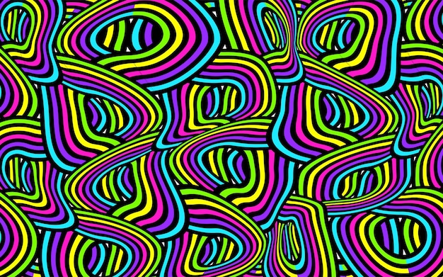 fondo abstracto geométrico formando patrón de línea circular colorido