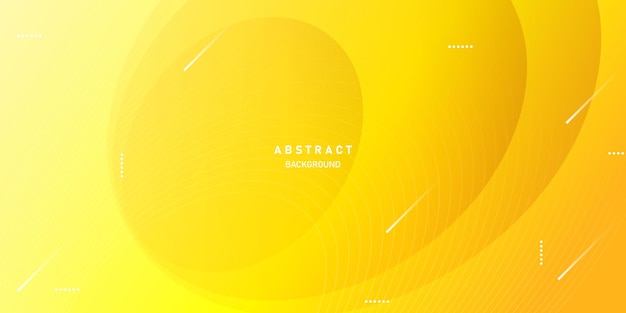 Fondo abstracto geométrico con ilustración de Vector de color degradado amarillo