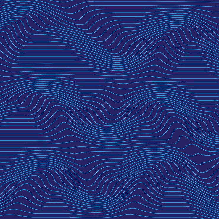 Fondo Abstracto Geométrico Ondulado Azul