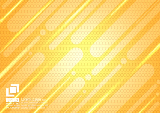 Fondo abstracto geométrico y poligonal de color naranja