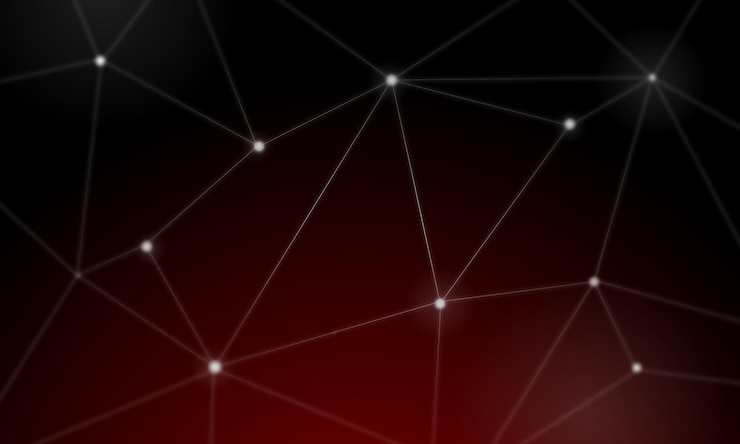 Vector fondo abstracto geométrico con puntos y líneas de conexión