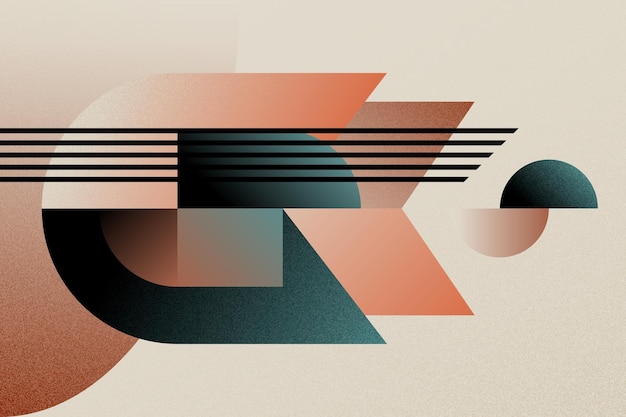 Fondo abstracto geométrico retro moderno
