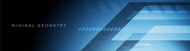 Fondo abstracto geométrico de tecnología azul oscuro