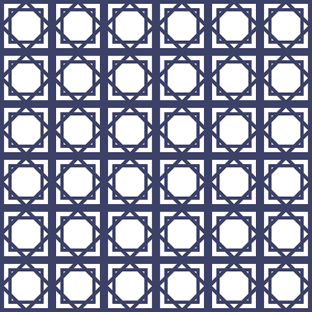Fondo abstracto geométrico vintage de patrones sin fisuras azul