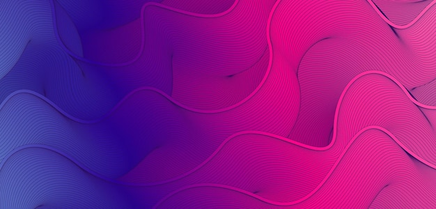 Fondo abstracto de gradiente de fluido mixto rojo azul de alto grado de movimiento corrugado elegante