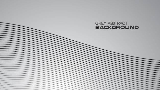 Fondo abstracto de gradiente gris con línea curva