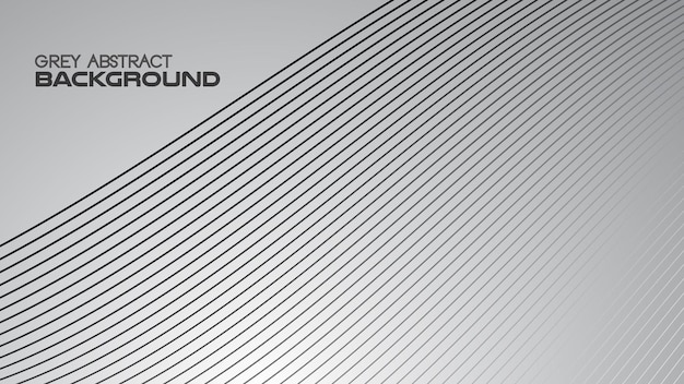 Fondo abstracto de gradiente gris con línea curva