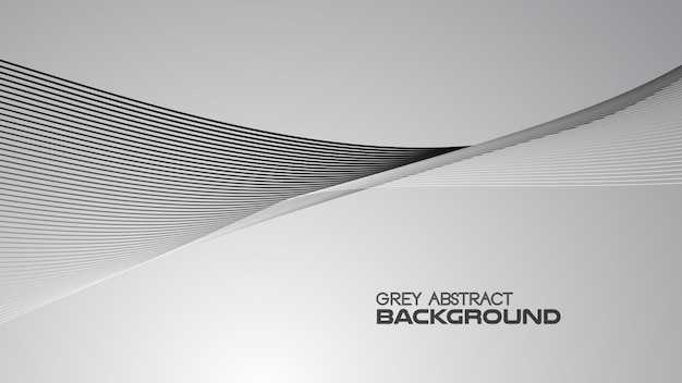 Fondo abstracto de gradiente gris con línea curva