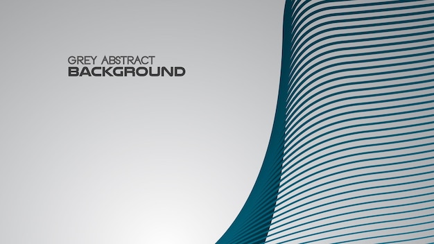 Fondo abstracto de gradiente gris con línea curva