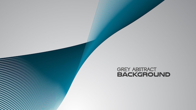 Fondo abstracto de gradiente gris con línea curva